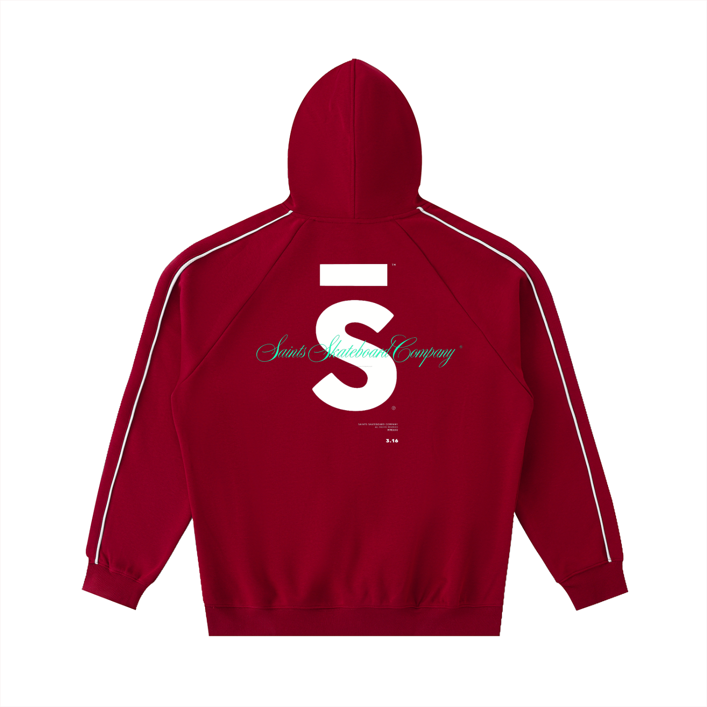 Hoodie,Red,Reglan,Unisex