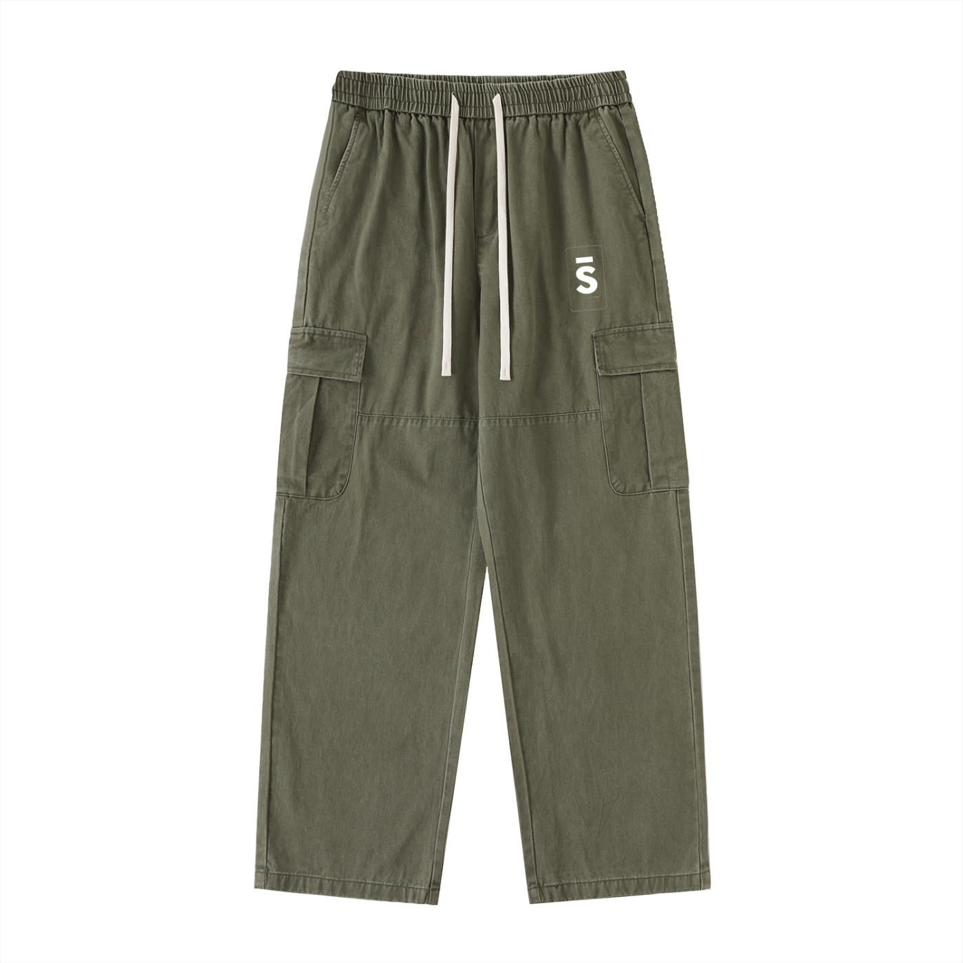 Drawstring,Straight -Leg