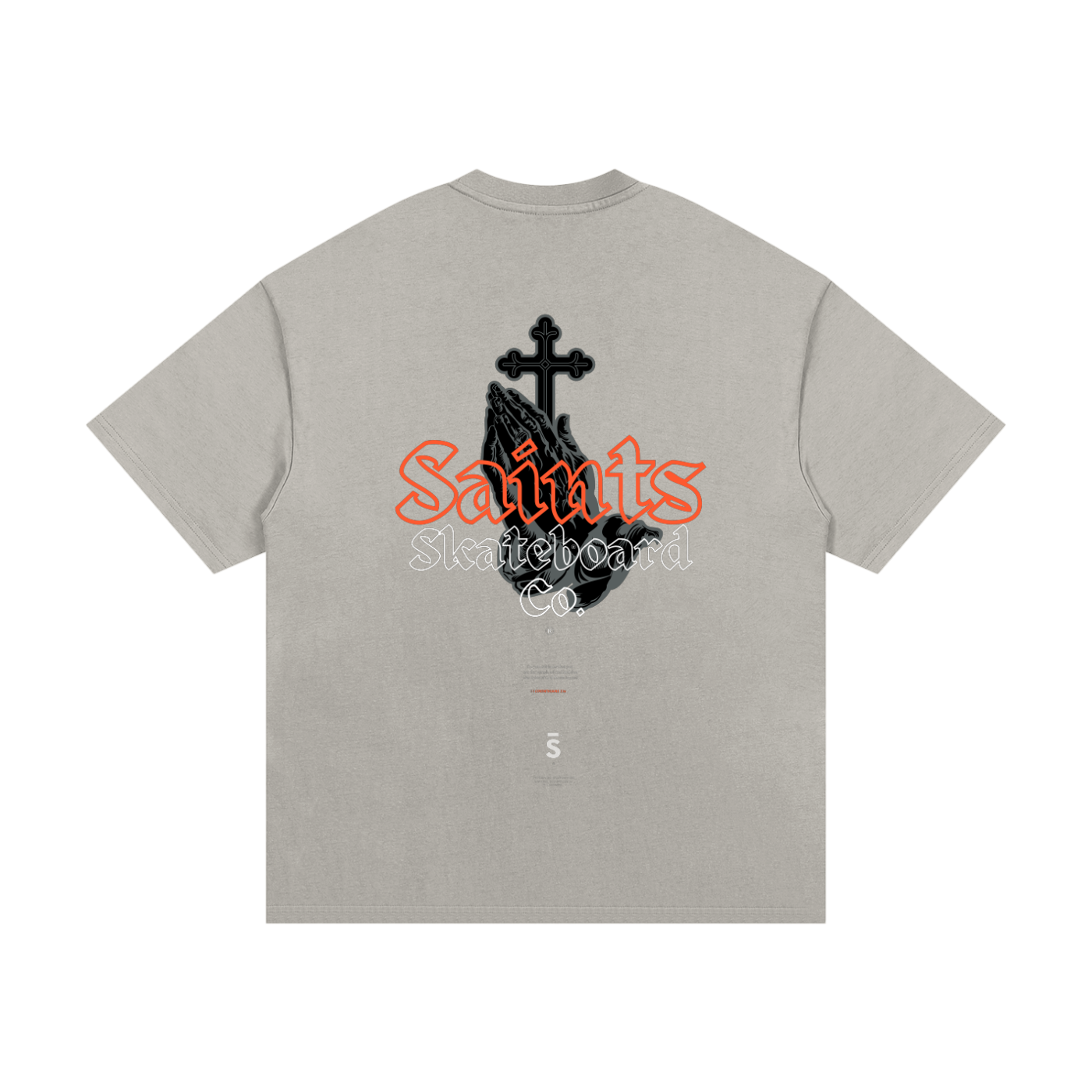 Tshirt,unisex,orange logo,heavyweight,box-tee