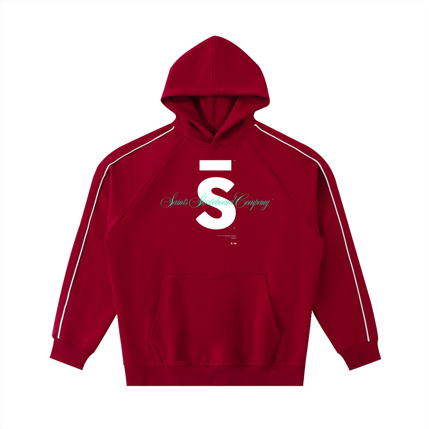 Hoodie,Red,Reglan,Unisex