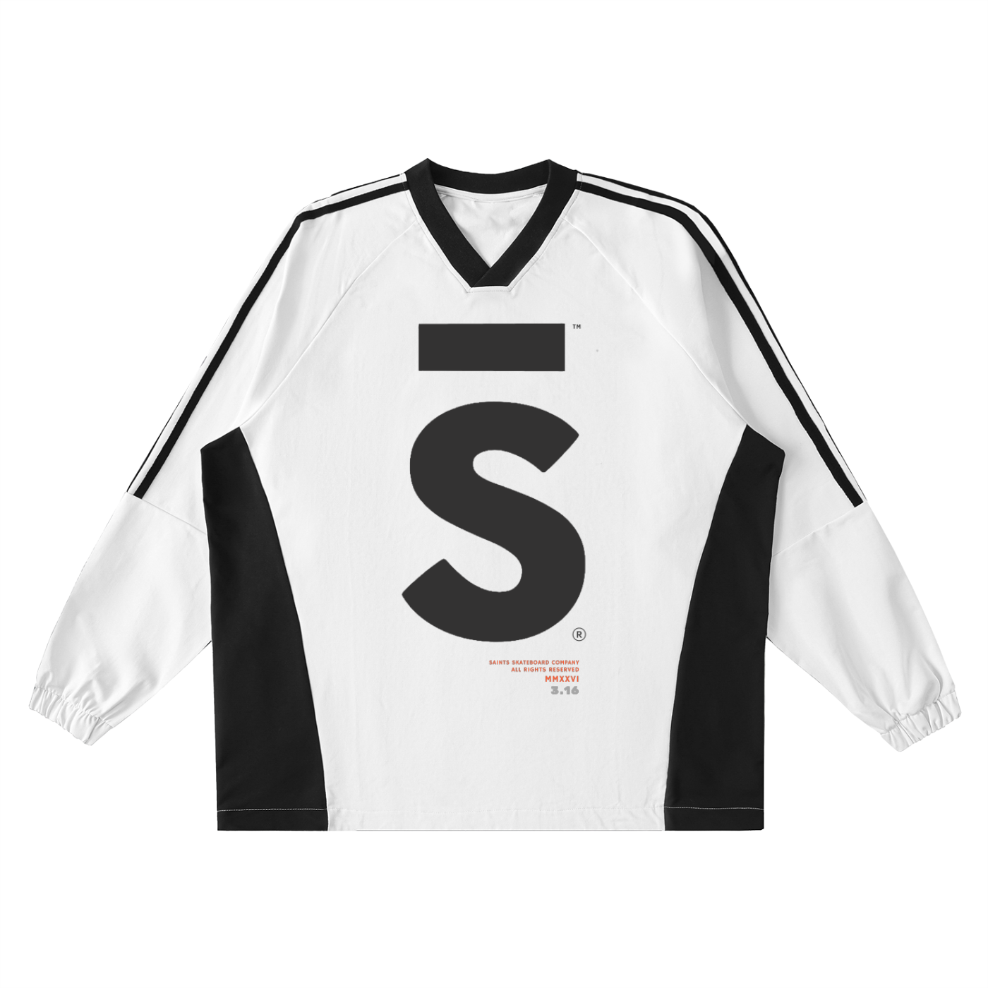 V-Neck,Long-Sleeve,T-Shirt,Unisex