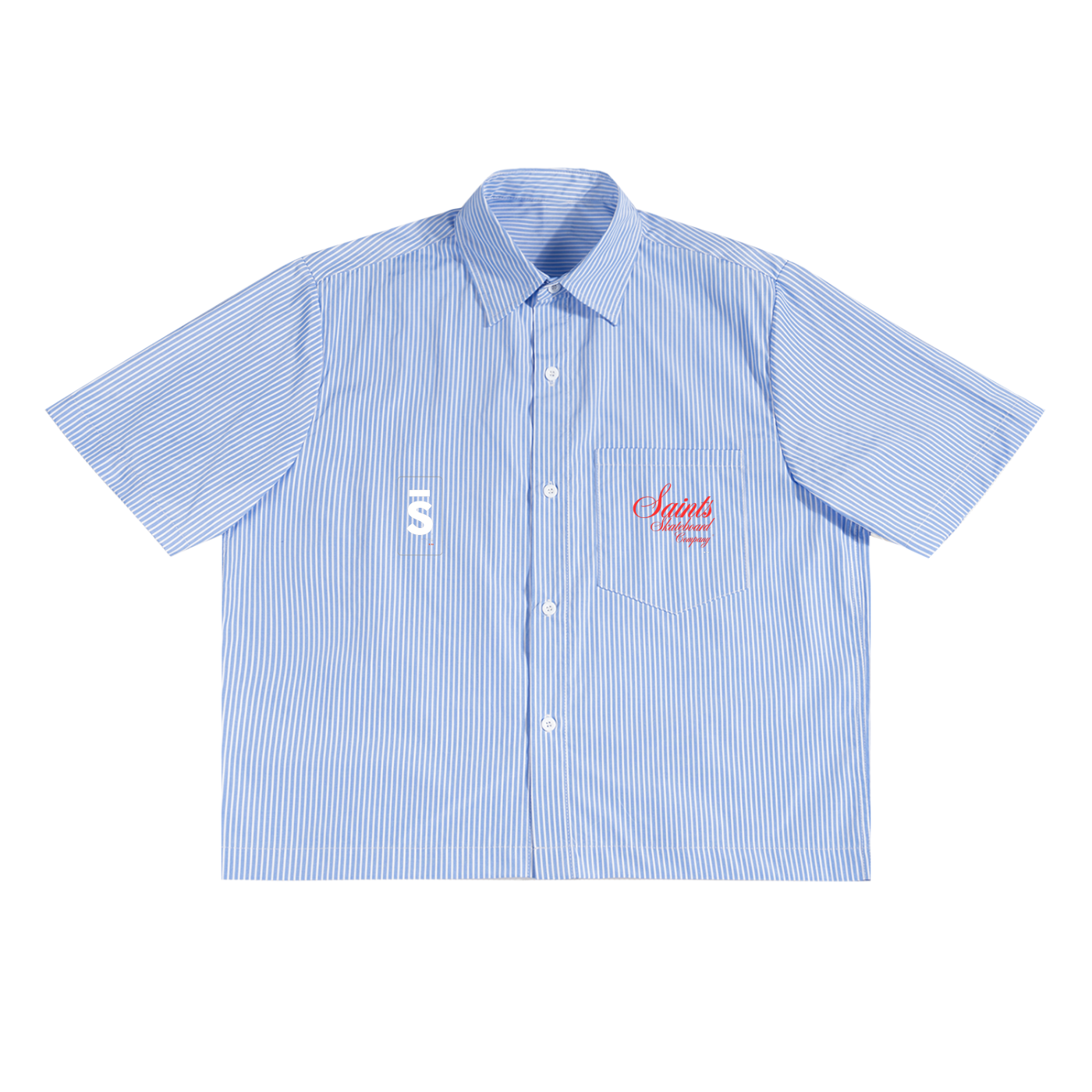 Oversized ,Vertical Stripe,Boxy Shirt,Unisex