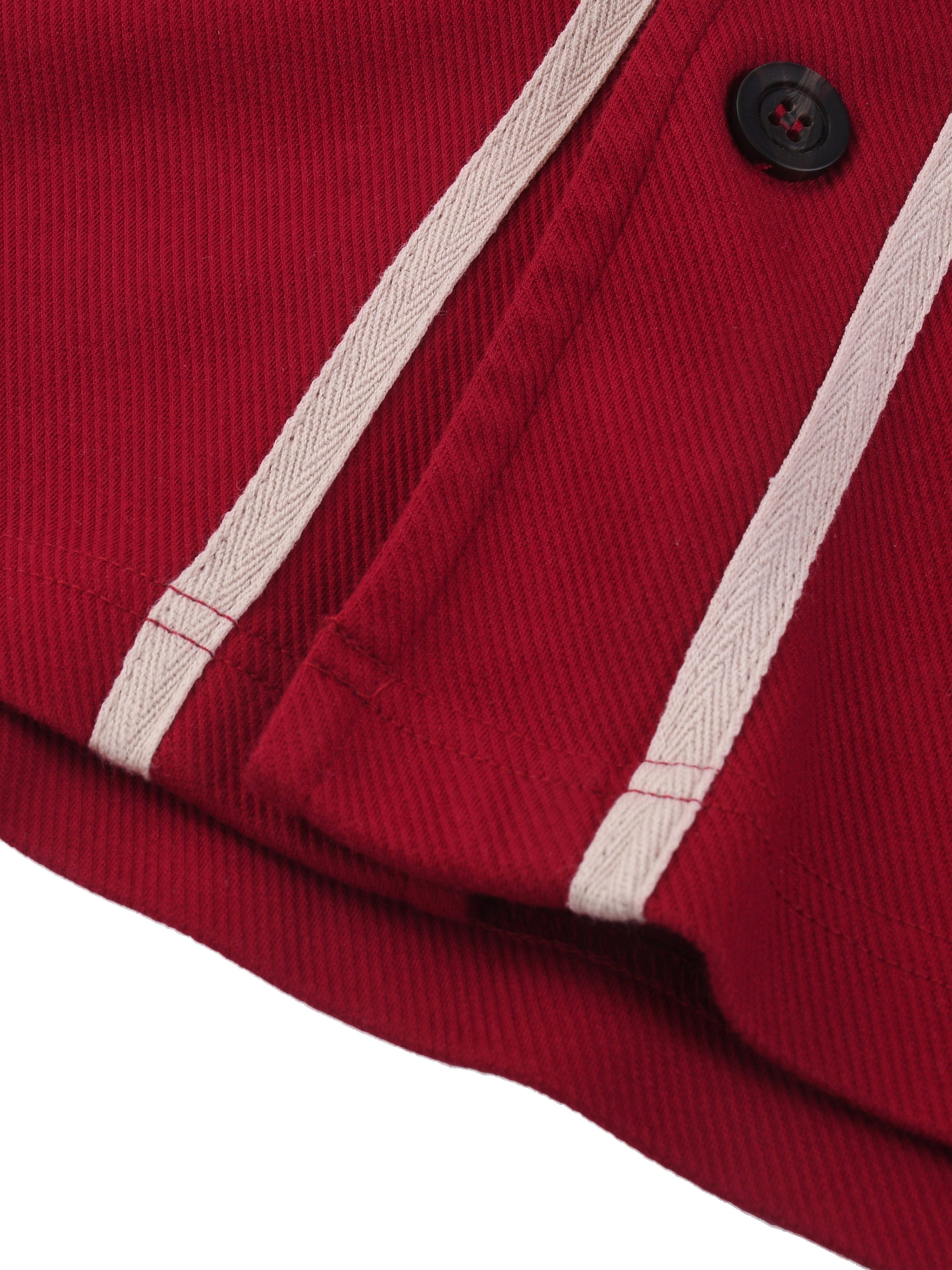 Piped,Button-Up ,Jersey ,Unisex